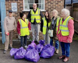 green party litter pick in whyke